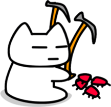 a-hold character like a cat sticker #8047690