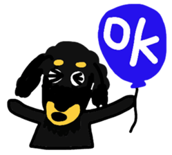 Dachshund JUDY AND LEO sticker #8048414