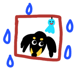 Dachshund JUDY AND LEO sticker #8048417