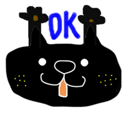 Kurosuke of Black cat sticker #8048464