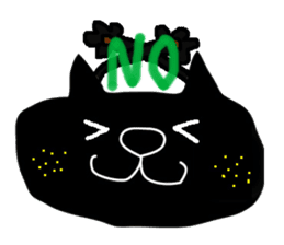 Kurosuke of Black cat sticker #8048465