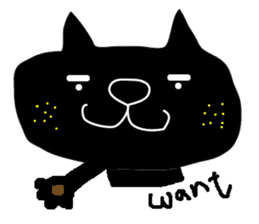 Kurosuke of Black cat sticker #8048471