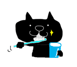 Kurosuke of Black cat sticker #8048479