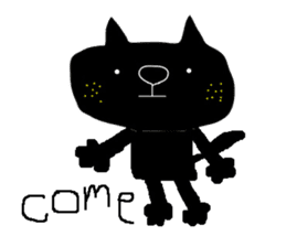 Kurosuke of Black cat sticker #8048483