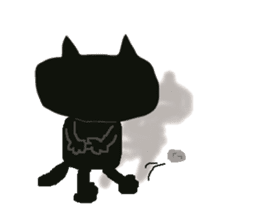 Kurosuke of Black cat sticker #8048488