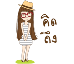 chill girl sticker #8049093