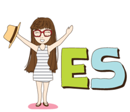 chill girl sticker #8049097