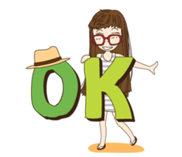 chill girl sticker #8049099