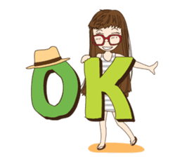 chill girl sticker #8049099