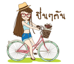 chill girl sticker #8049104