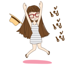 chill girl sticker #8049105