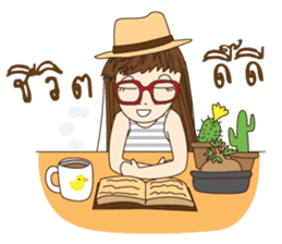 chill girl sticker #8049108