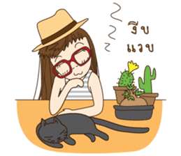 chill girl sticker #8049113