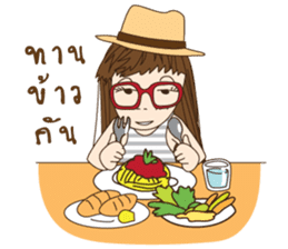 chill girl sticker #8049114