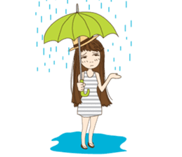 chill girl sticker #8049118