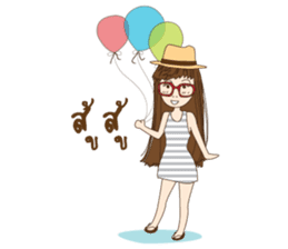 chill girl sticker #8049125