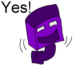 Robot blue and purple sticker #8049531