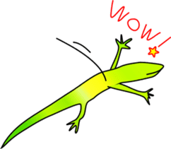 small little lizard sticker #8049593