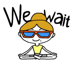 I love yoga "Itchan" Eg.Ver sticker #8050212