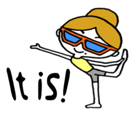 I love yoga "Itchan" Eg.Ver sticker #8050218