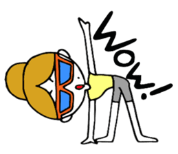 I love yoga "Itchan" Eg.Ver sticker #8050219