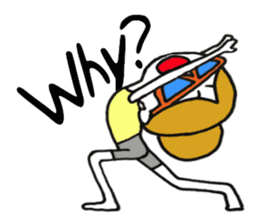 I love yoga "Itchan" Eg.Ver sticker #8050222