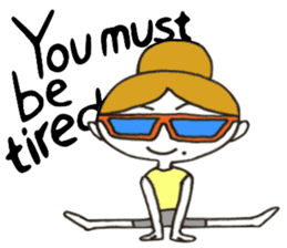 I love yoga "Itchan" Eg.Ver sticker #8050227