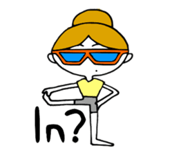 I love yoga "Itchan" Eg.Ver sticker #8050230