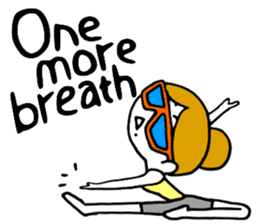 I love yoga "Itchan" Eg.Ver sticker #8050234