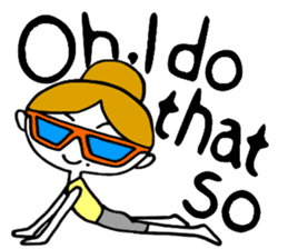 I love yoga "Itchan" Eg.Ver sticker #8050237