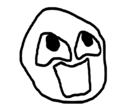 Face (There is no letter)2 sticker #8050907