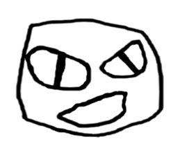 Face (There is no letter)2 sticker #8050930