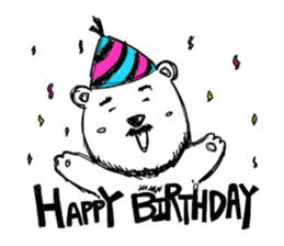 Hey!Beard Bear! sticker #8051453