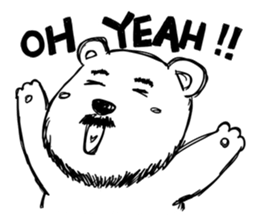 Hey!Beard Bear! sticker #8051457