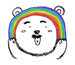 Hey!Beard Bear! sticker #8051467
