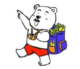 Hey!Beard Bear! sticker #8051474