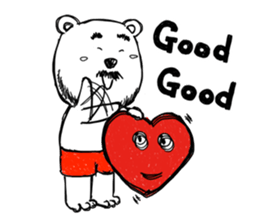 Hey!Beard Bear! sticker #8051476