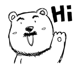 Hey!Beard Bear! sticker #8051477