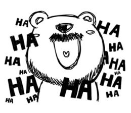 Hey!Beard Bear! sticker #8051478