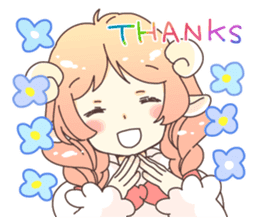 Sheep ear girl Ani and Oskar. sticker #8051694