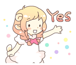 Sheep ear girl Ani and Oskar. sticker #8051696