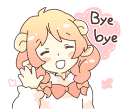 Sheep ear girl Ani and Oskar. sticker #8051698