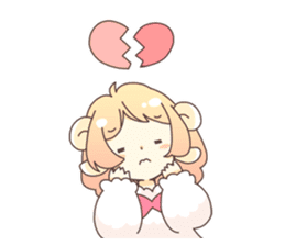 Sheep ear girl Ani and Oskar. sticker #8051703