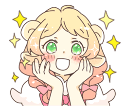 Sheep ear girl Ani and Oskar. sticker #8051704