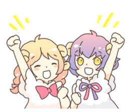 Sheep ear girl Ani and Oskar. sticker #8051705