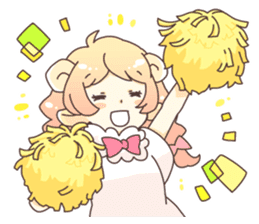 Sheep ear girl Ani and Oskar. sticker #8051706