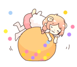 Sheep ear girl Ani and Oskar. sticker #8051710