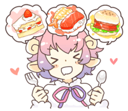 Sheep ear girl Ani and Oskar. sticker #8051714