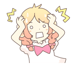 Sheep ear girl Ani and Oskar. sticker #8051718