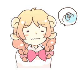 Sheep ear girl Ani and Oskar. sticker #8051721